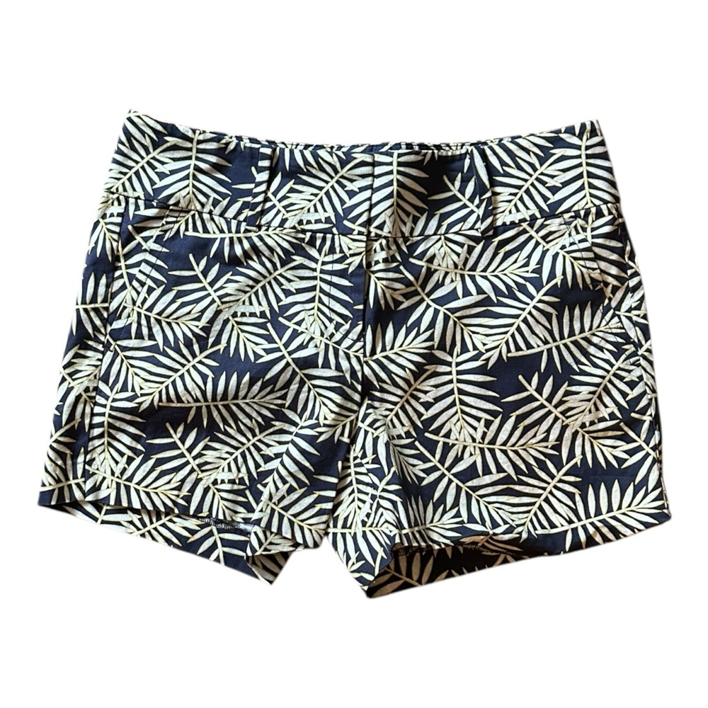 Ann Taylor Women’s Palm Leaf Print Cotton Shorts – Size 4